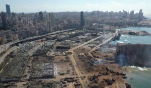 Ces nouvelles images aériennes montrent l'étendue des dégâts sur le port de Beyrouth