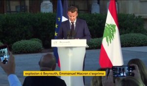 Explosions à Beyrouth : Macron annonce une conférence internationale pour aider le Liban. Revivez son discours