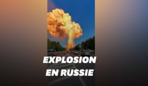 Impressionnante explosion dans une station essence à Volgograd