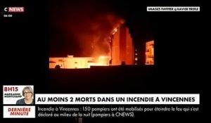 Vincennes : Deux morts dans un violent incendie cette nuit dans un immeuble d'habitations qui a mobilisé plus de 150 pompiers - Les images du drame