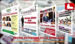 REVUE DE PRESSE CAMEROUNAISE DU 12 AOÛT 2020