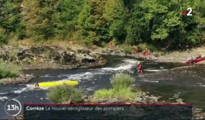 Sauvetage aquatique : un premier aéroglisseur utilisé en Corrèze