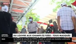 Coronavirus - Regardez ces parisiens sur les Champs-Elysées assez peu convaincus par la nécessité de porter des masques