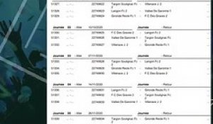 Calendrier U12 - U13