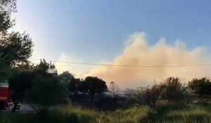 Feu de Martigues : un hélicoptère bombardier d’eau sur place