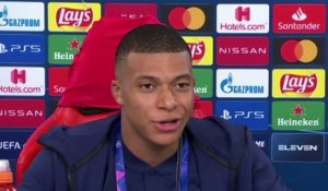 Football - Champions League - Kylian Mbappe en conférence de presse avant la finale de la Ligue des Champions