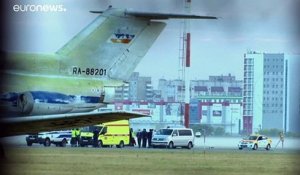 L'avion médicalisé transportant l'opposant russe Alexeï Navalny a atterri à Berlin