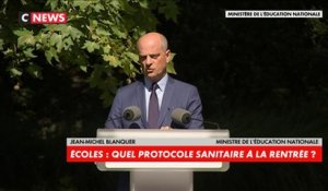Jean-Michel Blanquer, ministre de l’Education nationale : « Le masque est obligatoire pour les collégiens et lycéens »