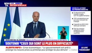 Jean-Michel Blanquer: "Tous les enfants de France doivent retrouver le chemin de l'école"