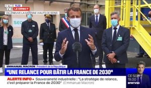 Emmanuel Macron: "Dans le plan de relance de 100 milliards d'euros, il y aura 15 milliards pour l'innovation et les relocalisations"