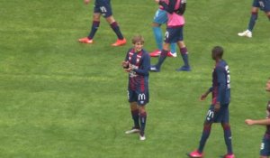 Loup Hervieu a disputé ses premières minutes en équipe professionnelle lors de SMCaen 1-0 AC Ajaccio (J2 Ligue 2 BKT)