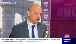 Masque obligatoire à l'école: Jean-Michel Blanquer assure que les élèves peuvent "chanter avec un masque"