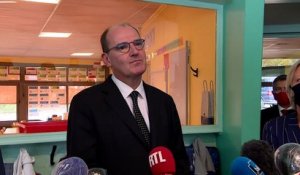 Rentrée scolaire : déclaration de Jean Castex à l'école Frontenac de Châteauroux