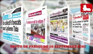 REVUE DE PRESSE CAMEROUNAISE DU 02 SEPTEMBRE 2020
