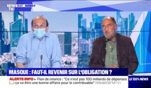 Port du masque en plateau: le vif échange entre un infectiologue et l'avocat du collectif "Victimes Coronavirus France"