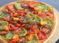 Recette de la tarte aux tomates multicolores et moutarde - 750g