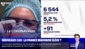Coronavirus: 6544 nouveaux cas et 91 nouveaux foyers détectés en 24h en France