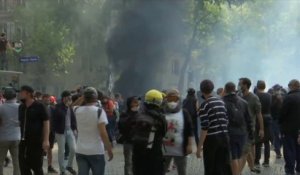 Gilets jaunes: des tensions dans le cortège de la place Wagram, à Paris