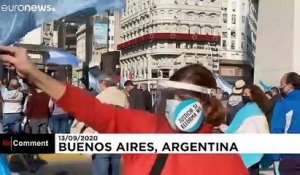 Quarantaine, corruption : manifestation tous azimuts à Buenos Aires