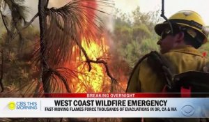 Des dizaines d'incendies ravagent la Californie, où plusieurs  personnes ont déjà trouvé la mort alors que les pompiers sont épuisés