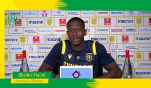 La conférence de presse de Charles Traoré  avant FC Nantes - AS Saint-Étienne