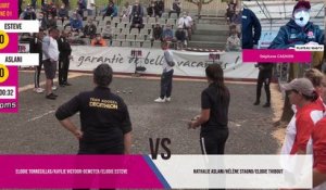Quart ESTEVE vs ASLANI : National à pétanque féminin de RUOMS septembre 2020