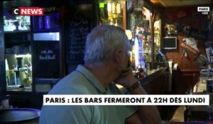 Paris : les bars fermeront à 22 heures dès lundi prochain