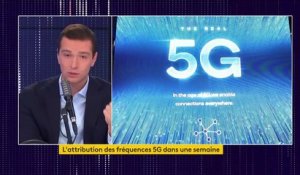 5G : "J'y suis favorable, la France a accumulé un retard technologique majeur", estime Jordan Bardella
