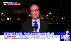Attaque à Paris: "C'est une douleur de plus" pour les familles des victimes des attentats de janvier 2015, selon François Hollande