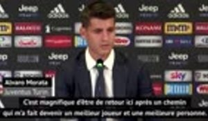 Serie A - Morata : "Magnifique d'être de retour à la Juventus"