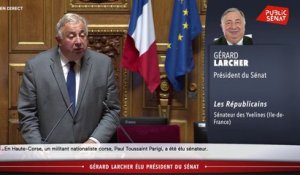Gérard Larcher réélu président du Sénat : son discours