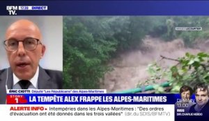 Alpes-Maritimes: des "dégâts matériels extrêmement importants" à Saint-Martin-Vésubie, selon Eric Ciotti