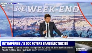 Intempéries: 12 000 foyers sans électricité - 03/10