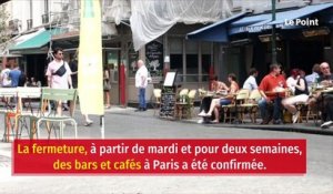 Coronavirus : les bars fermés pour deux semaines à Paris, pas les restaurants