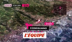 Le parcours de la 14e étape (Conegliano-Valdobbiadene, 34,1 km) - Cyclisme - Giro
