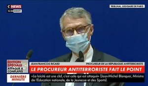 Professeur décapité - Regardez l'intégralité de la conférence de presse de Jean-François Ricard, procureur général du parquet national antiterroriste, qui a fait le point sur l'enquête