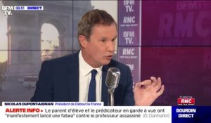 Nicolas Dupont-Aignan: "Il faut éviter à tout prix qu'Emmanuel Macron fasse un second quinquennat"