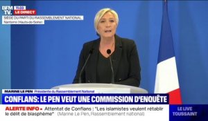 Marine Le Pen sur l'attentat de Conflans: "Les islamistes voudraient rétablir le délit de blasphème dans notre pays"