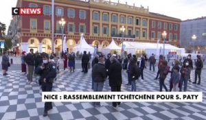 Nice : rassemblement tchétchène pour Samuel Paty