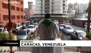 Assister à la messe depuis sa voiture au Venezuela