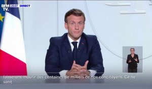 Emmanuel Macron: "Jamais la France n'adoptera la stratégie" de l'immunité collective