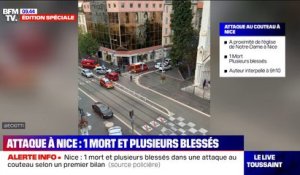 Attaque au couteau à Nice: un mort et plusieurs blessés selon un bilan provisoire
