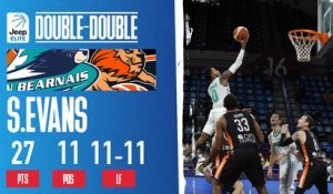 Double Double pour Shannon Evans (27 PTS - 11 PDS) Vs Le Mans