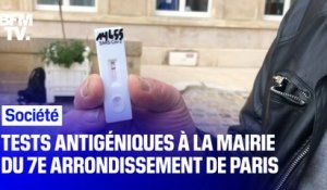 Covid-19: des tests antigéniques à la mairie du 7e arrondissement de Paris