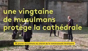 Attaques terroristes : des jeunes musulmans protègent la cathédrale de Lodève pour la messe de la Toussaint