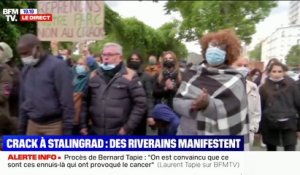 Paris: des riverains manifestent contre le trafic de drogue dans le quartier de Stalingrad