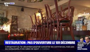 Confinement: pas de réouverture le 1er décembre pour les restaurateurs