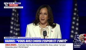 Kamala Harris: "Vous avez choisi l'espoir, l'unité, la décence"