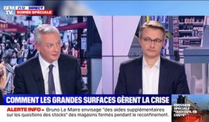 Fermeture des rayons non-essentiels: pour Bruno Le Maire, "nous avons pris cette décision pour garantir la sécurité sanitaire des Français"