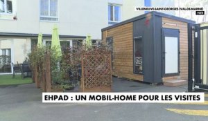 Coronavirus - Une maison de retraite du Val-de-Marne met un place un mobile-home pour maintenir le lien entre les résidents et les familles - VIDEO